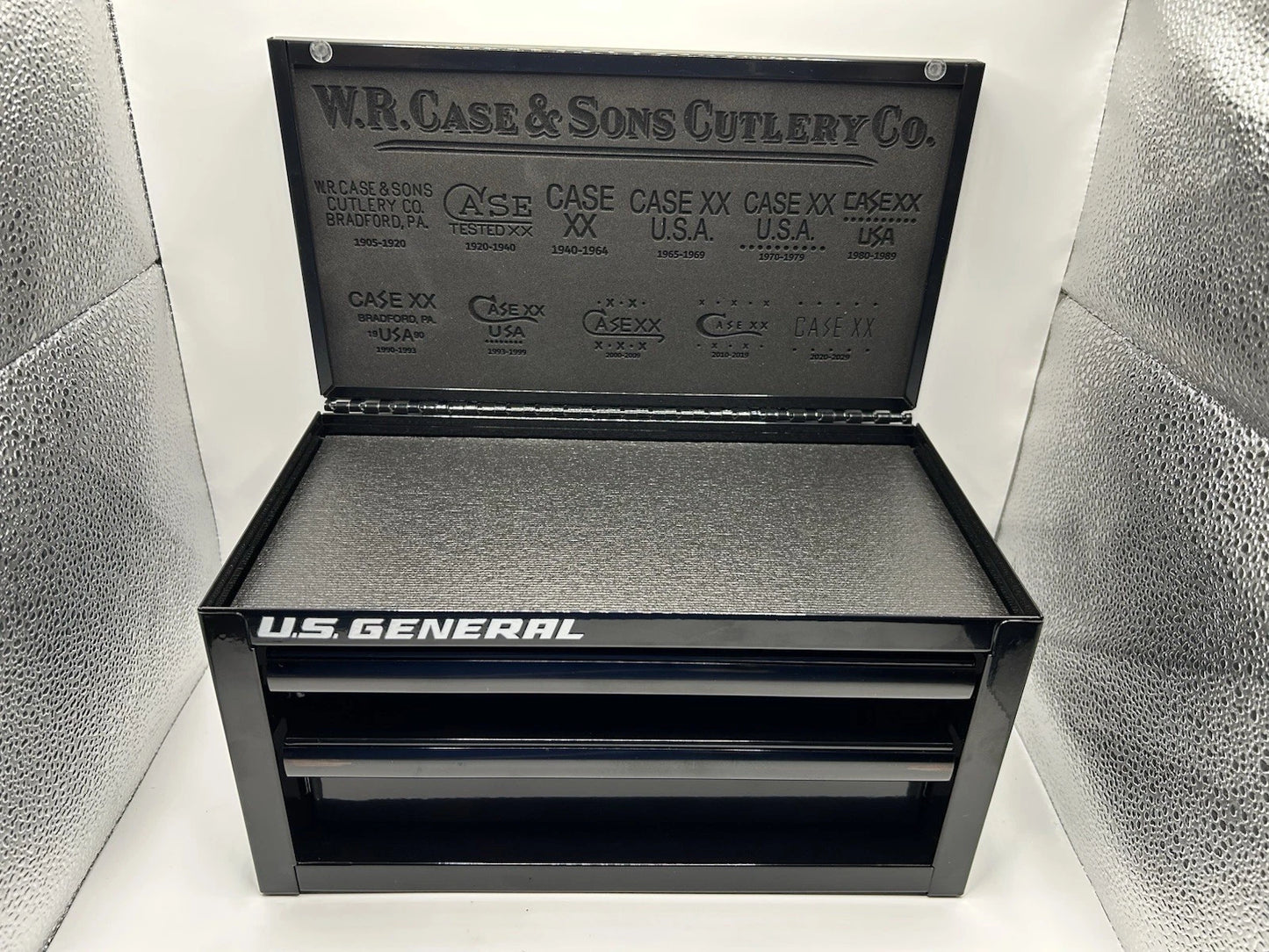 Custom Deer Scene Case XX Knife Display Tool Box Laser Engraved