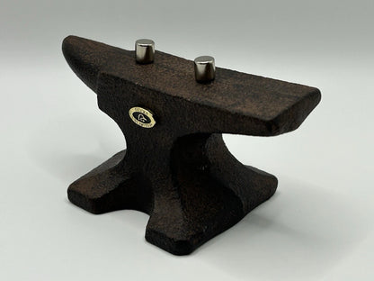 Anvil Knife Stand Display With Ducks Unlimited Shield/Badge & Magnets