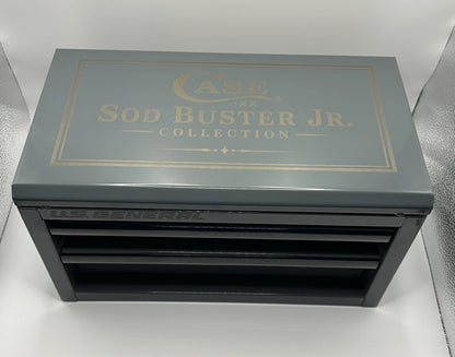 Custom Case XX Sod Buster Jr. Knife Display Tool Box Laser Engraved