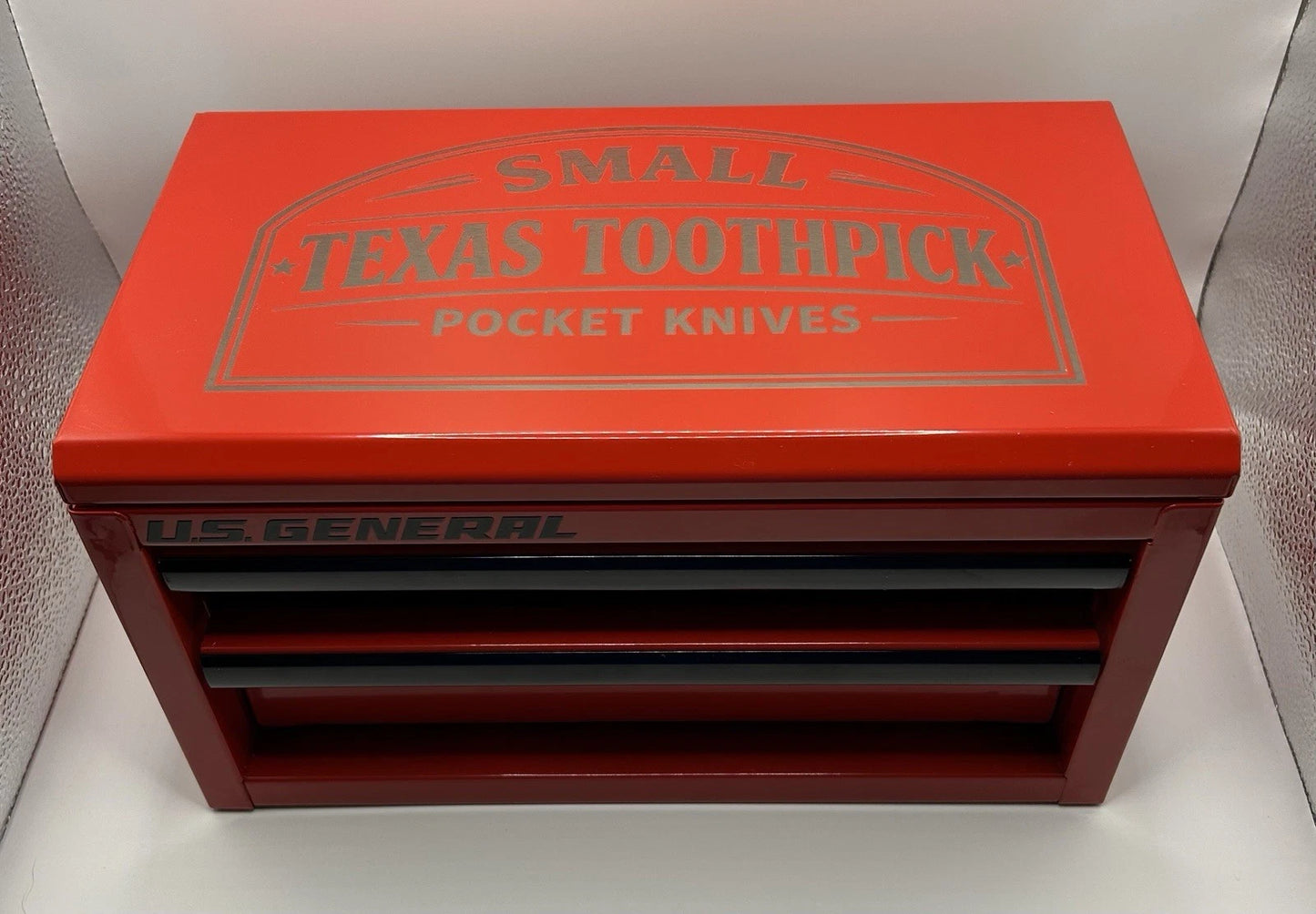 Custom Case XX Small Texas Toothpick Knife Display Tool Box Laser Engraved
