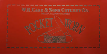 Case XX Pocket Worn Engraved US General Mini Toolbox Red Knife Collector Box
