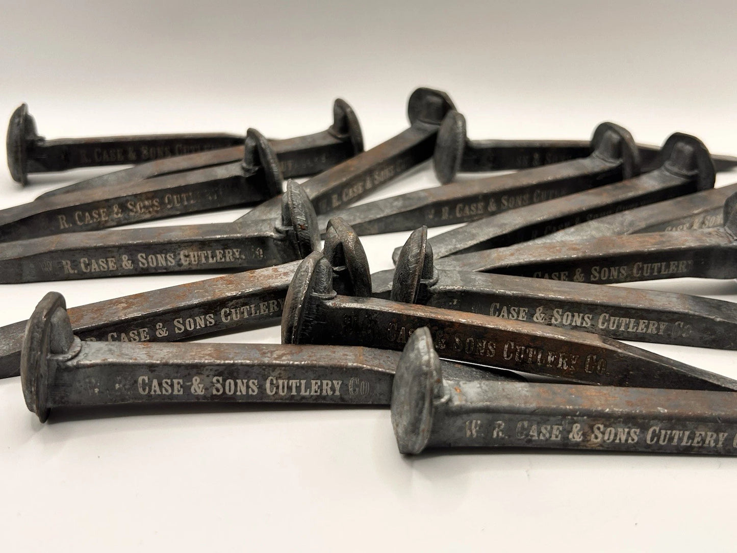 Custom Engraved Small Railroad Spike W.R. Case & Sons Knife Decor Rustic Gift