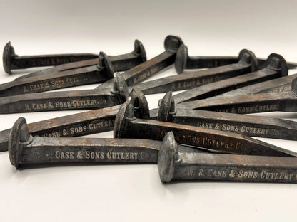 Custom Engraved Small Railroad Spike W.R. Case & Sons Knife Decor Rustic Gift