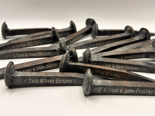 Custom Engraved Small Railroad Spike W.R. Case & Sons Knife Decor Rustic Gift