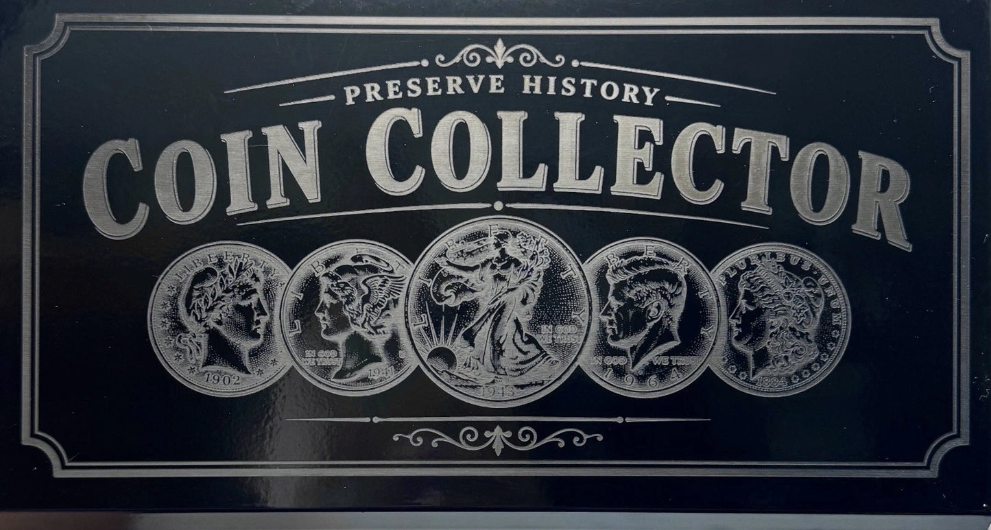U.S. General Custom Engraved Coin Collector Toolbox Display Storage Case Gift