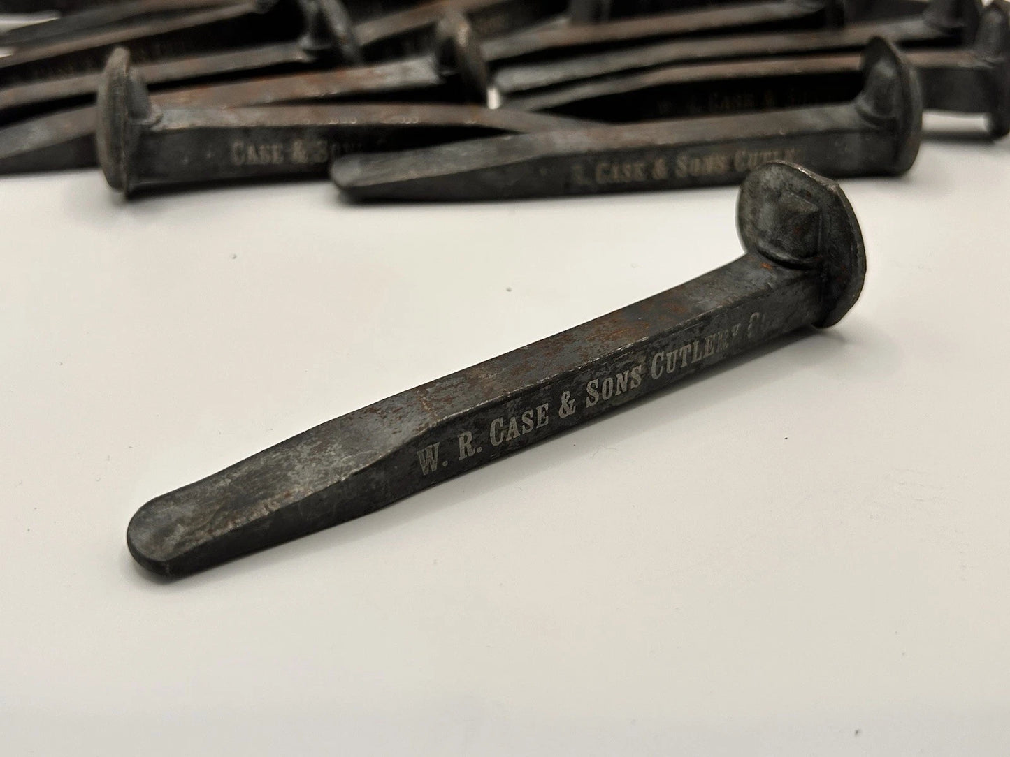 Custom Engraved Small Railroad Spike W.R. Case & Sons Knife Decor Rustic Gift