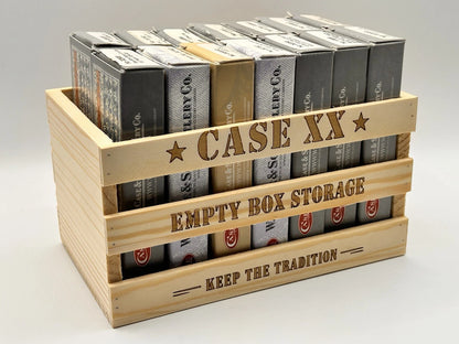 Custom Wooden Empty Knife Box Storage Crate Display Organizer Collector Case