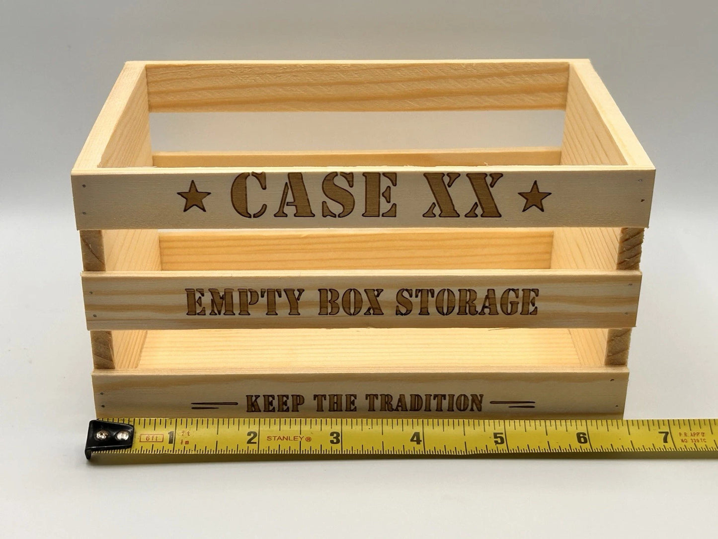 Custom Wooden Empty Knife Box Storage Crate Display Organizer Collector Case