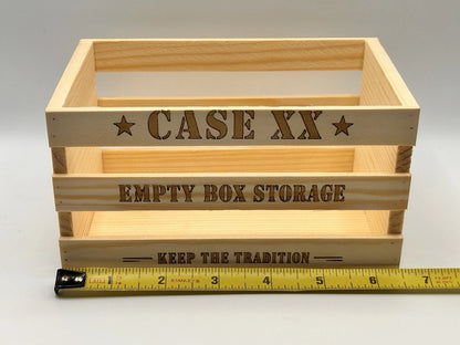 Custom Wooden Empty Knife Box Storage Crate Display Organizer Collector Case