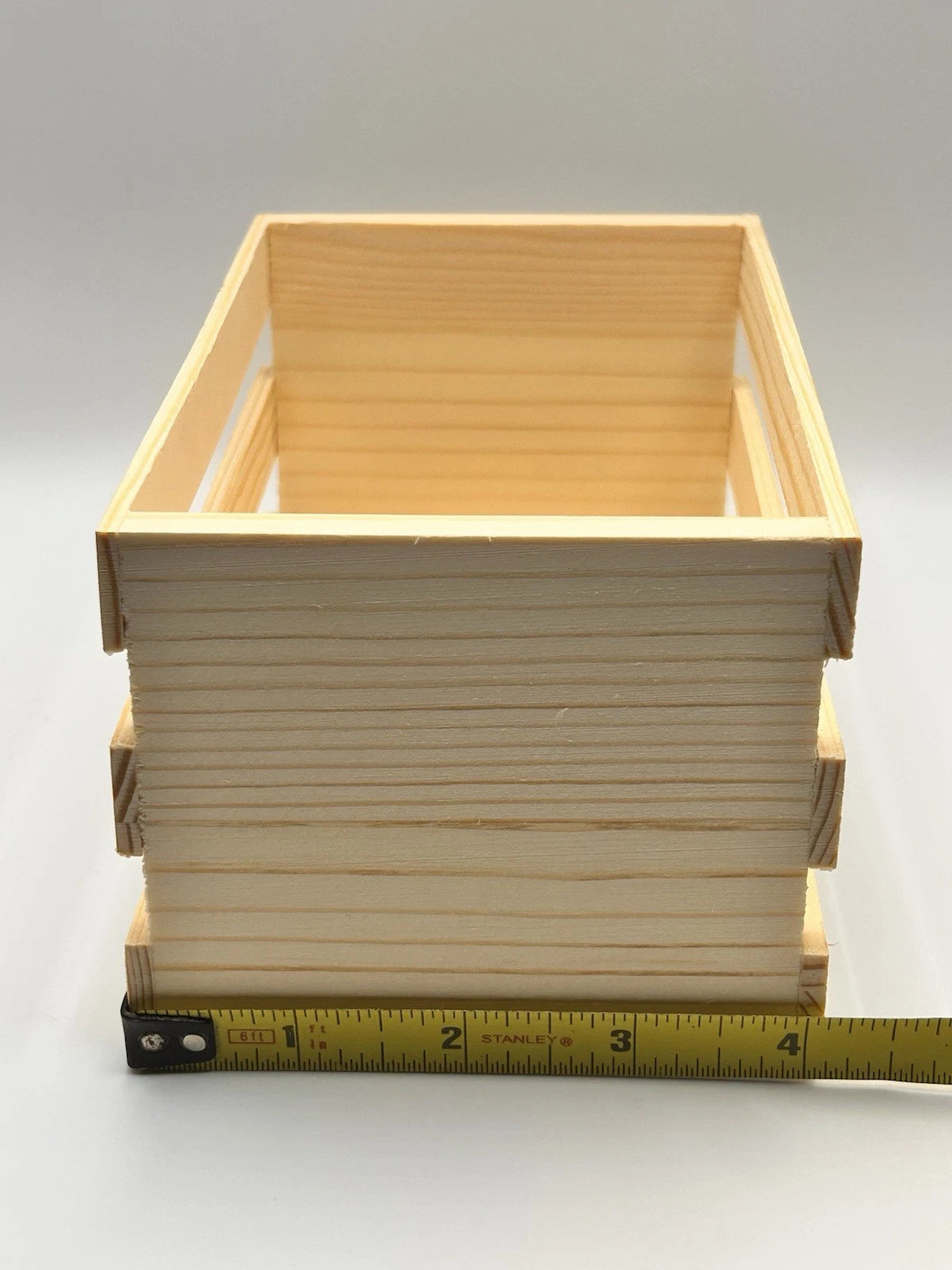 Custom Wooden Empty Knife Box Storage Crate Display Organizer Collector Case