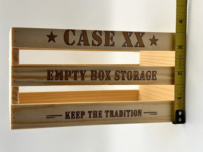 Custom Wooden Empty Knife Box Storage Crate Display Organizer Collector Case