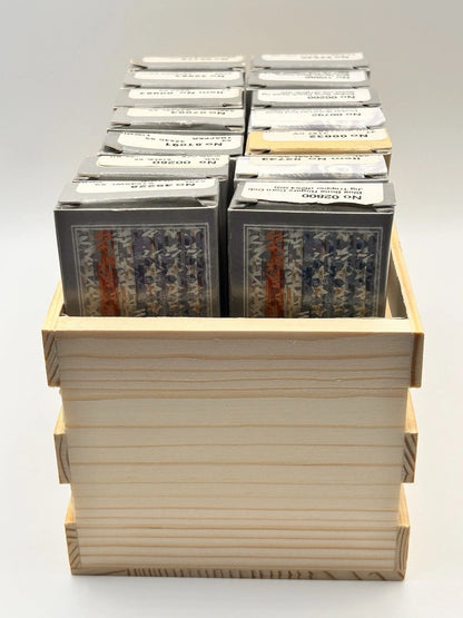 Custom Wooden Empty Knife Box Storage Crate Display Organizer Collector Case