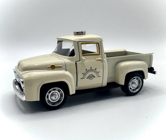 Custom Engraved German Eye Diecast Pickup Truck Knife Display Holder w/ Magnet