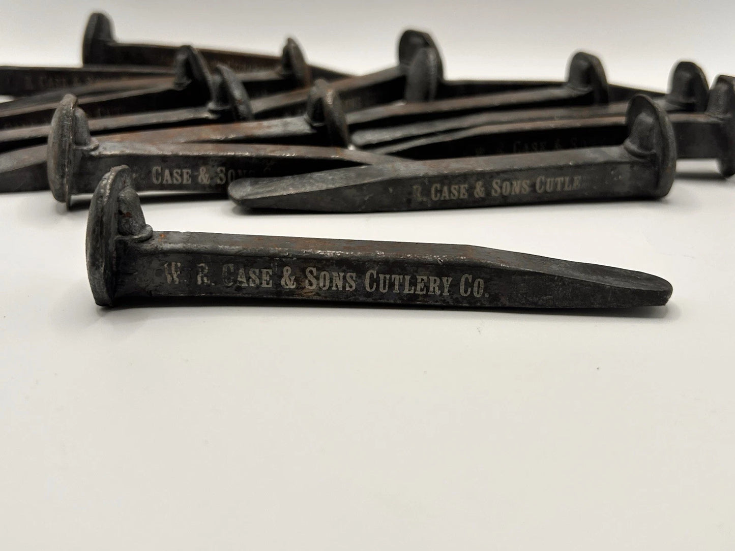 Custom Engraved Small Railroad Spike W.R. Case & Sons Knife Decor Rustic Gift