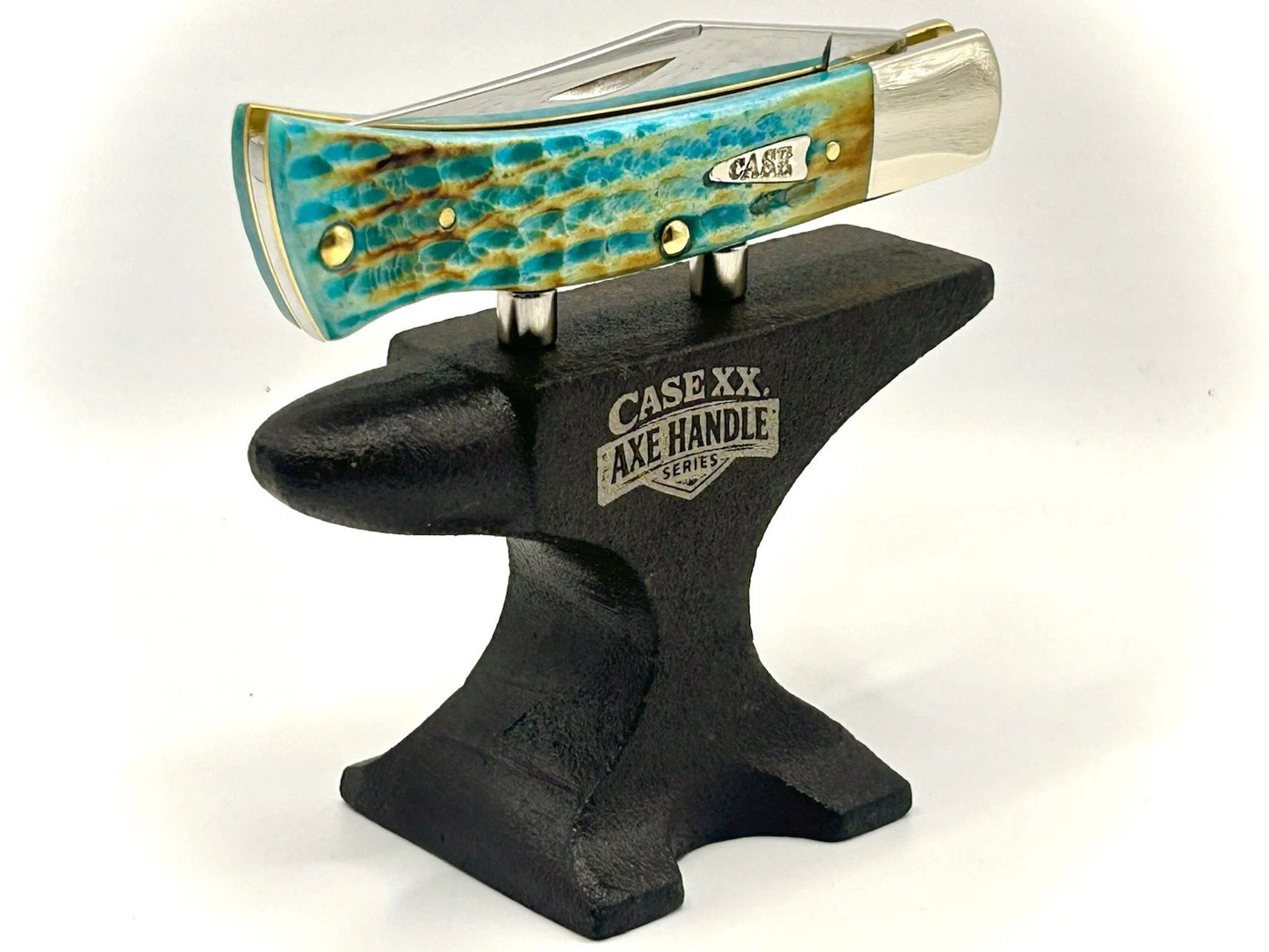 Case XX Axe Handle Series Anvil Knife Display Stand Cast Iron Holder No Knife