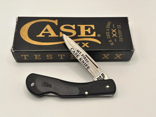 Case XX Mini Blackhorn “My First Case Knife” Custom Laser Engraved Gift USA