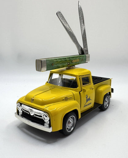 Case XX Engraved John Deere Toy Truck Knife Display Stand w/ Magnet & Foam