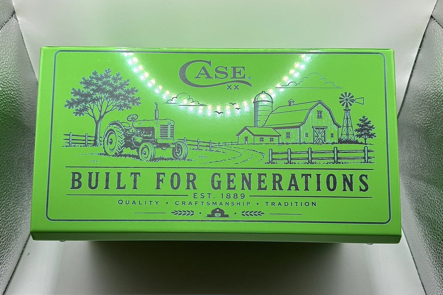 Custom Laser Engraved Case XX Built For Generations US General Mini Toolbox Farm