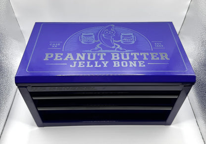 Custom Laser Engraved Case XX PB&J Purple US General Mini Toolbox