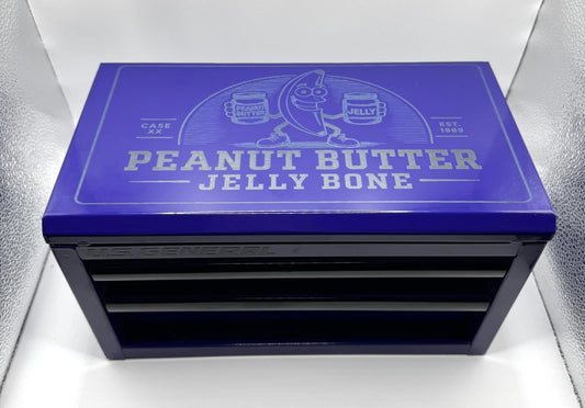 Custom Laser Engraved Case XX PB&J Purple US General Mini Toolbox