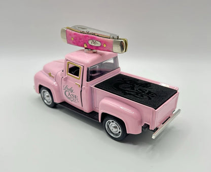Case XX Engraved Lady Case Toy Truck Knife Stand W/Foam Insert & Magnet.