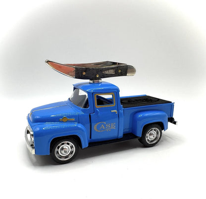 Custom Case XX Knife Display Truck w/ Magnet & Foam Insert Blue Pickup