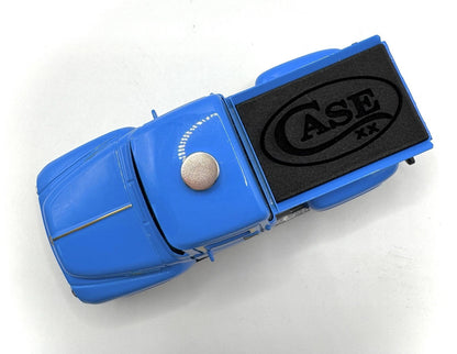 Custom Case XX Knife Display Truck w/ Magnet & Foam Insert Blue Pickup