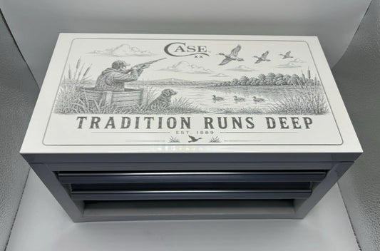 Custom Engraved Kobalt Mini Toolbox Case XX Duck Hunting Collector Display Box