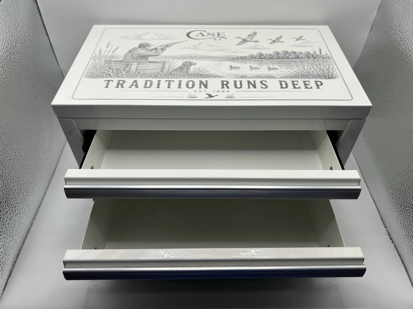 Custom Engraved Kobalt Mini Toolbox Case XX Duck Hunting Collector Display Box